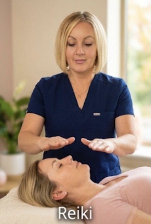 A Reiki energy healing session