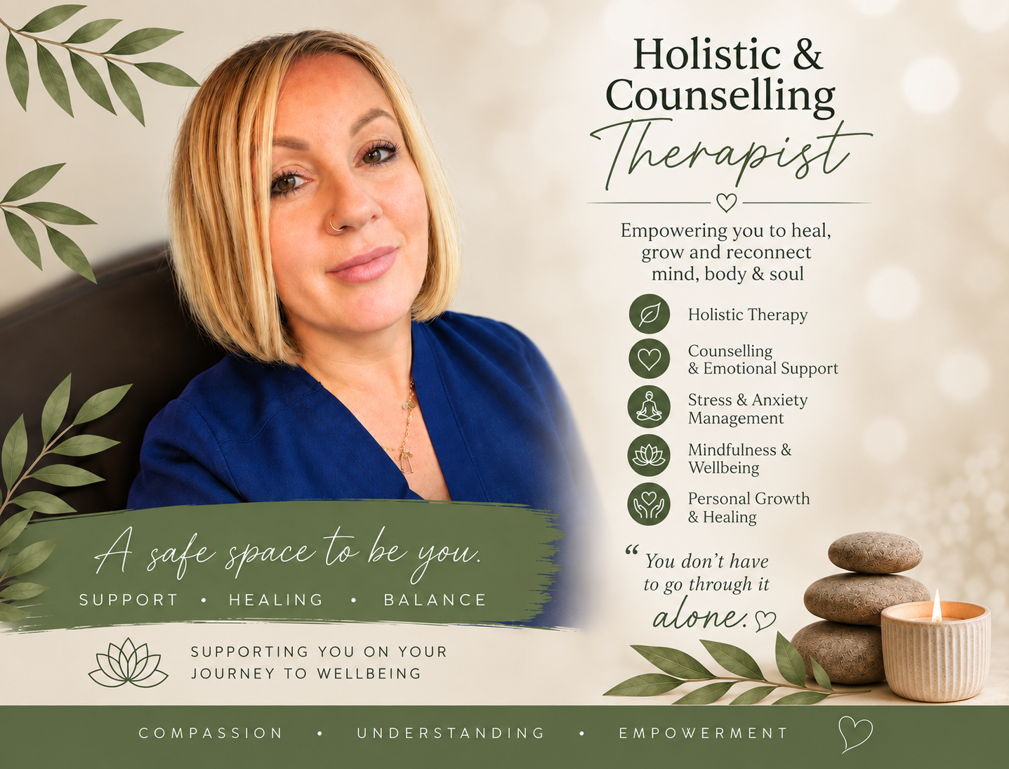 Holistic and counselling therapist