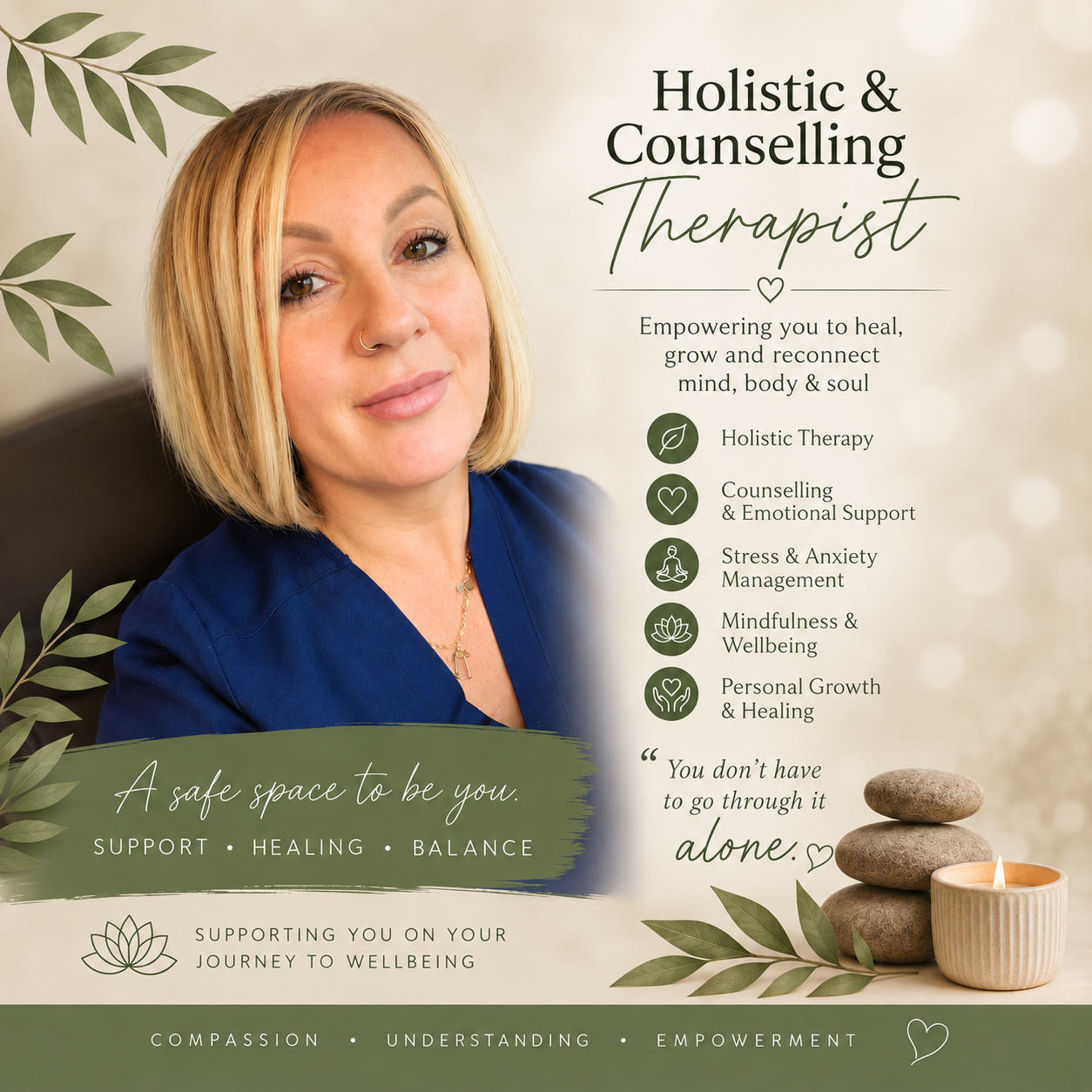 Holistic and counselling therapist